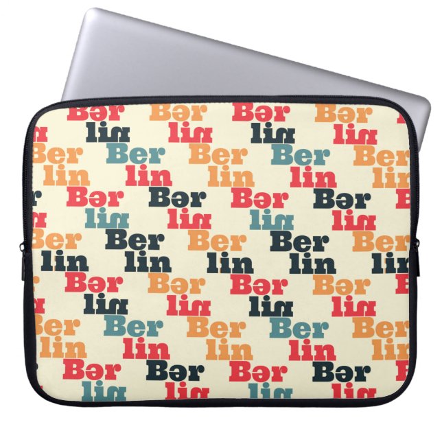 Berliner Kreativmuster Laptopschutzhülle (Vorderseite)