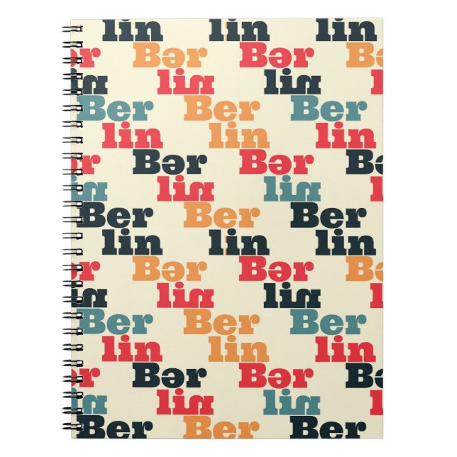 Berliner Kreativmuster Notizblock (Vorderseite)