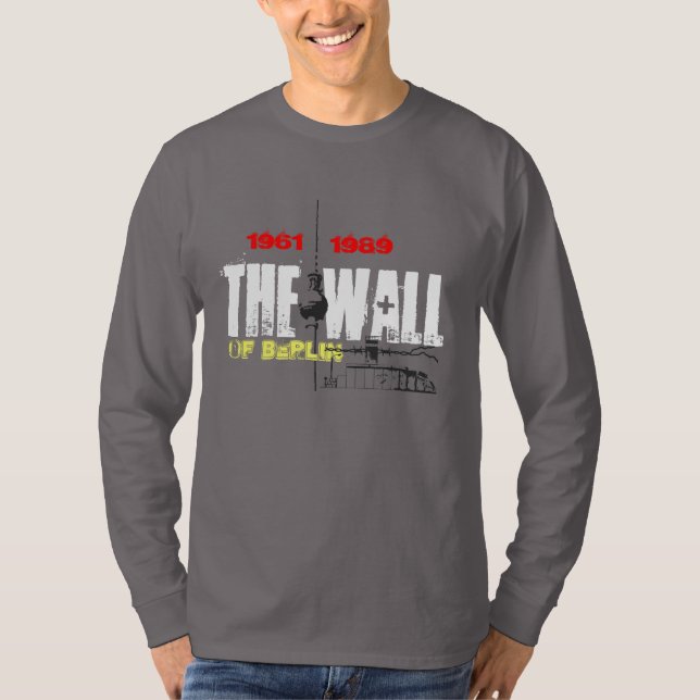 Berliner Mauer Design T-Shirt (Vorderseite)