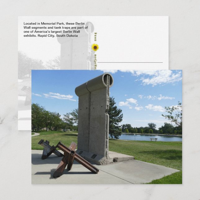 Berliner Mauer, Gedächtnispark, Rapid City, SD - Postkarte (Vorne/Hinten)