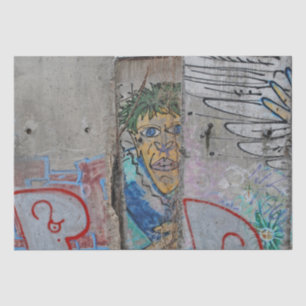 Berliner Mauer-Graffiti Seidenpapier