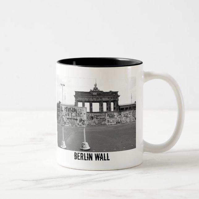 Berliner Mauer Zweifarbige Tasse (Rechts)