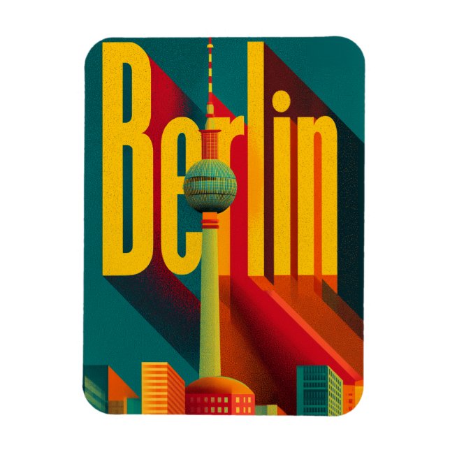 Berliner Retro Magnet (Vertikal)