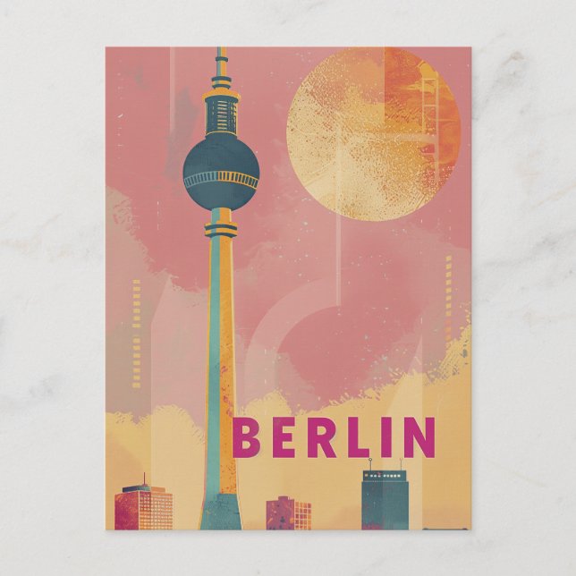 Berliner Retro-Vintag Postkarte (Vorderseite)