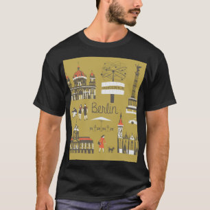 Berliner Sehenswürdigkeiten, monumentale Illustrat T-Shirt