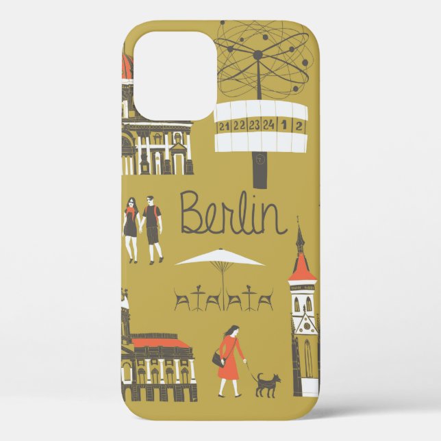 Berliner Sehenswürdigkeiten und Denkmäler Case-Mate iPhone Hülle (Rückseite)
