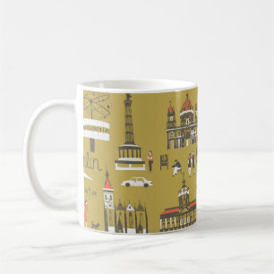 Berliner Sehenswürdigkeiten und Sehenswürdigkeiten Kaffeetasse