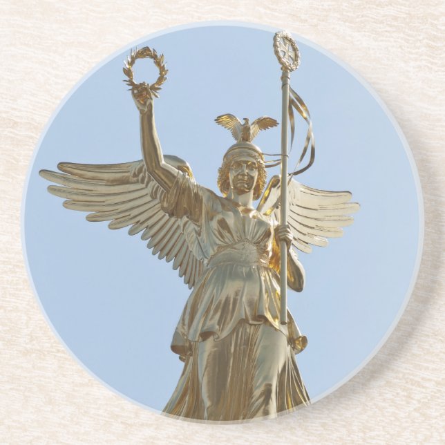 Berliner Siegessäule Sandstein Untersetzer (Vorne)