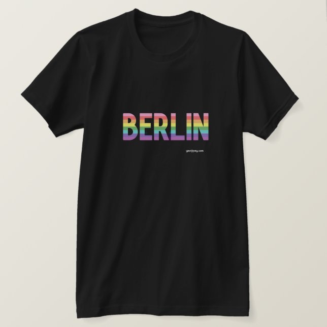 Berliner T - Shirt | Schwul / Gay Rainbow Flag (Design vorne)