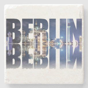 Berliner Text-Souvenir Steinuntersetzer