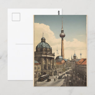 Berliner Vintage-Plakat Postkarte