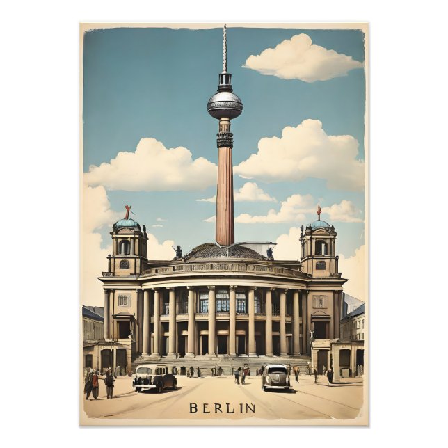 Berliner Vintage-Poster Fotodruck (Vorne)