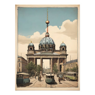 Berliner Vintage-Poster Fotodruck