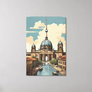 Berliner Vintage-Poster Leinwanddruck