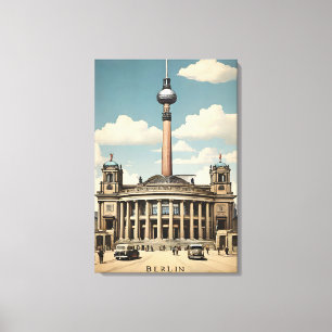 Berliner Vintage-Poster Leinwanddruck