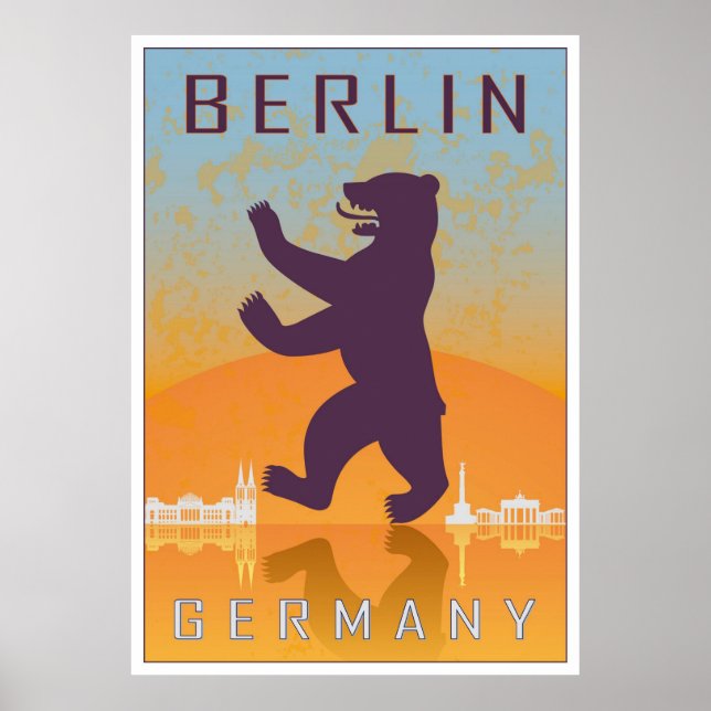Berliner Vintage-Poster Poster (Vorne)