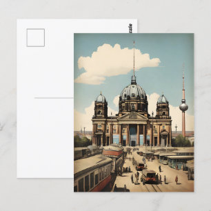 Berliner Vintage-Poster Postkarte