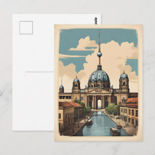 Berliner Vintage-Poster Postkarte