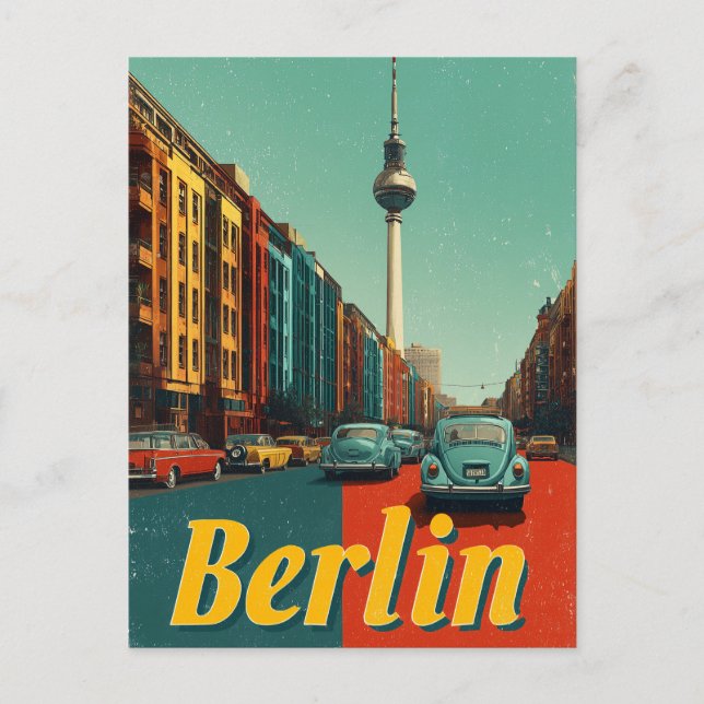 Berliner Vintage Postkarte (Vorderseite)