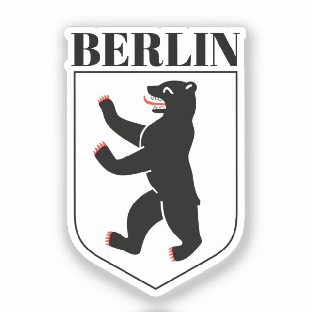 Berliner Wappen Aufkleber (Vorderseite)