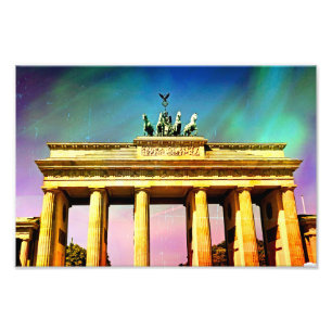 Berlins Brandenberger Tor Paintin Fotodruck