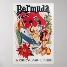 Bermuda Art Daniel Sweeney Impression Delta Airlin