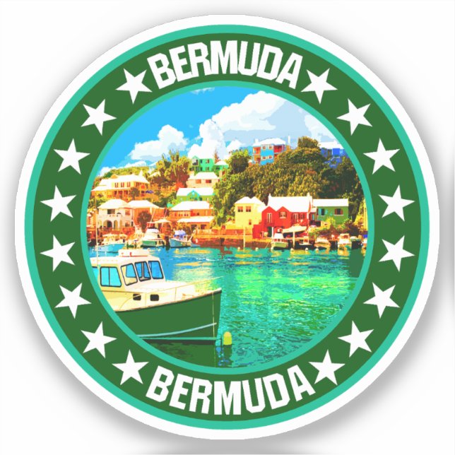 Bermuda Aufkleber (Vorderseite)