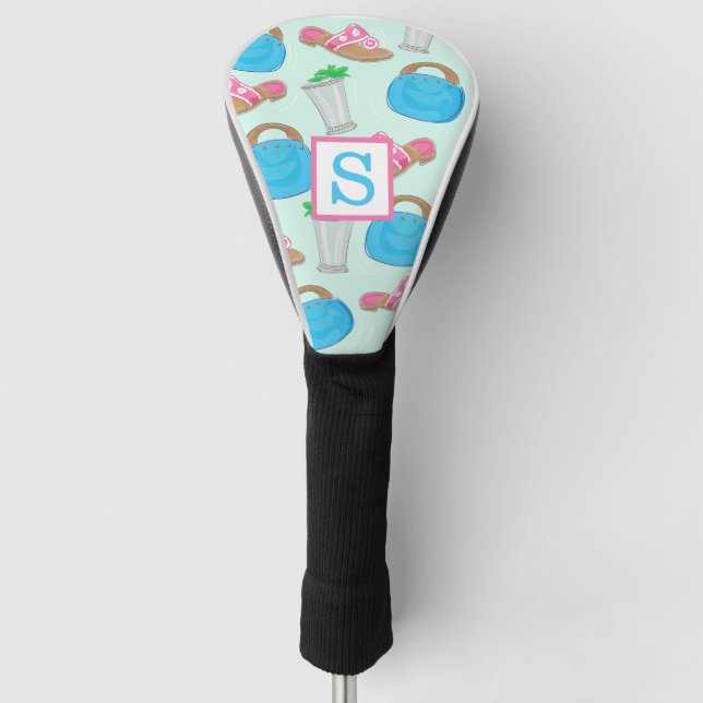 Bermuda Bag Sandals Minze Julep Preppy Monogram Golf Headcover (Vorderseite)