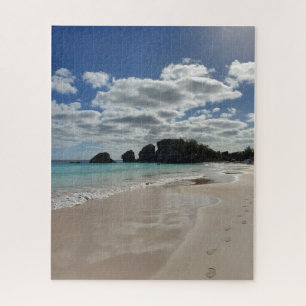 Bermuda Beach Footprints Türkischer Ozean