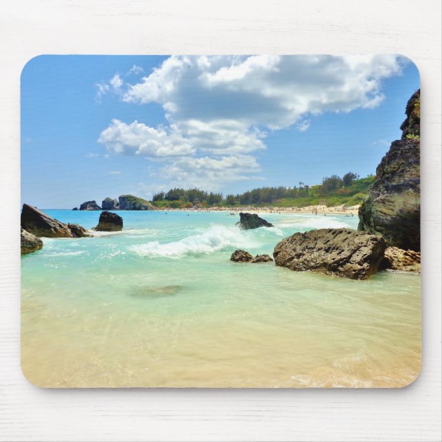 Bermuda Beach, Küstenart Foto, Seeseite, Mousepad (Vorne)