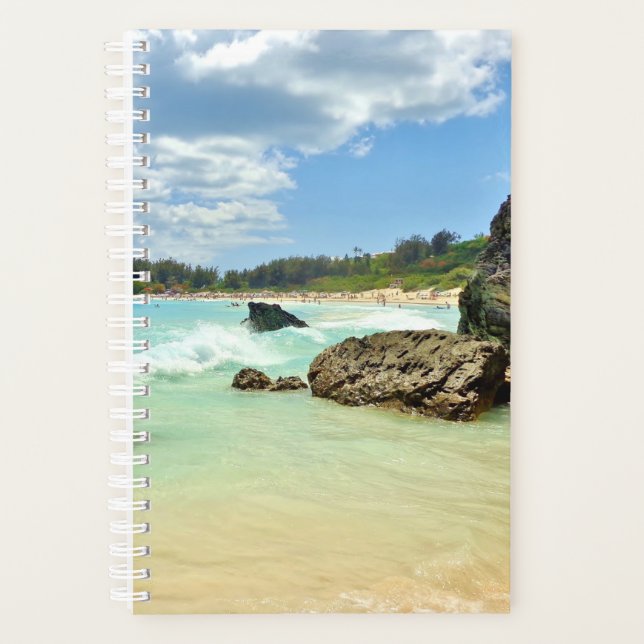 Bermuda Beachplaner, Nature Foto Notebook Planer (Vorderseite)