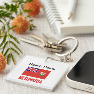 Bermuda Bermudian Flag Personalisiert Schlüsselanhänger