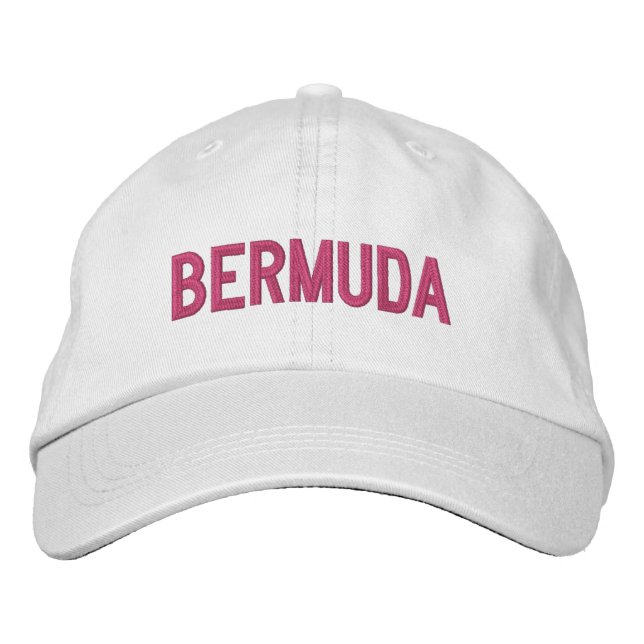 BERMUDA BESTICKTE BASEBALLKAPPE (Vorderseite)