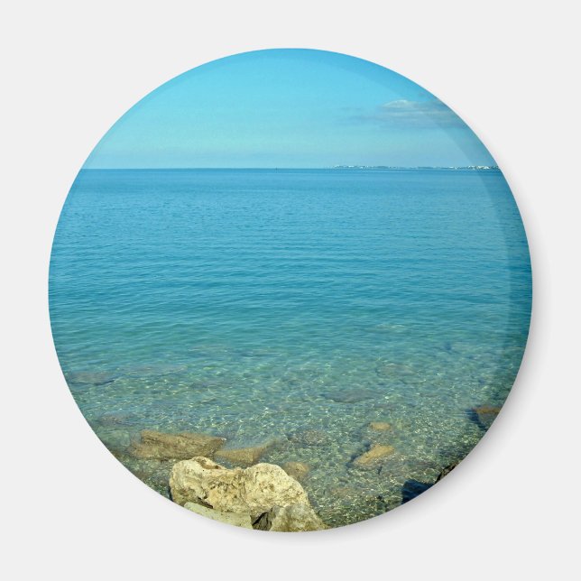 Bermuda Blue Green Waters Magnet (Vorne)