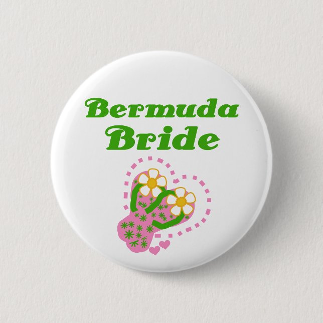 Bermuda-Braut Button (Vorderseite)