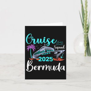 Bermuda Cruise Squad 2025 Familienferien Matching Karte