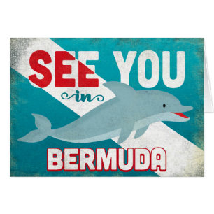 Bermuda Dolphin - Retro Vintage Reise