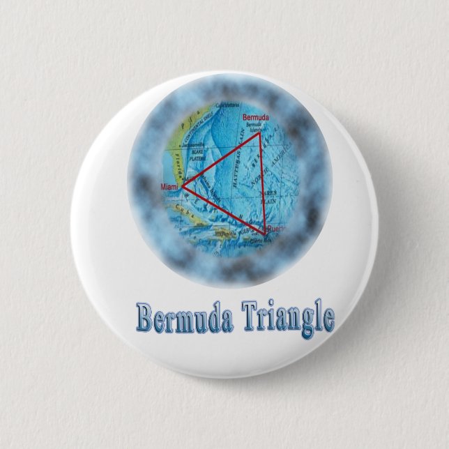 Bermuda-Dreieck-Designs Button (Vorderseite)