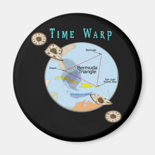 Bermuda-Dreieck-Zeitklappen Magnet