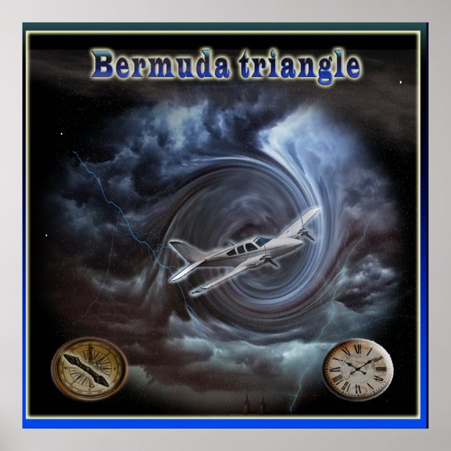 Bermuda-Dreieckposter Poster (Vorne)