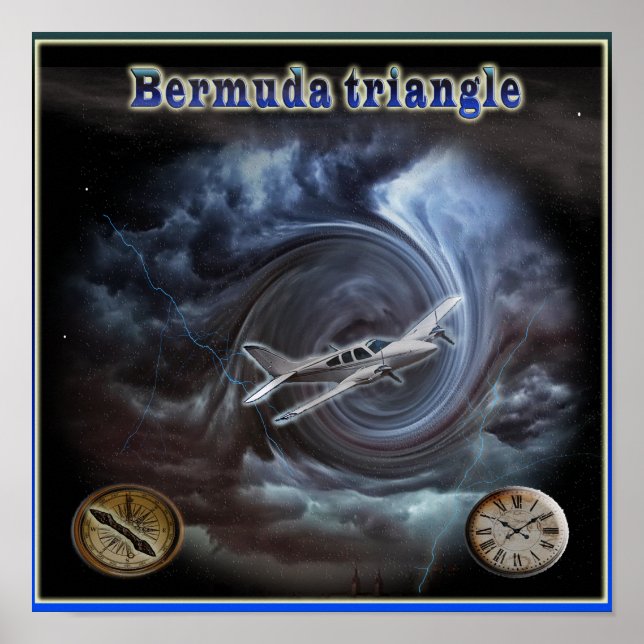 Bermuda-Dreieckposter Poster (Vorne)