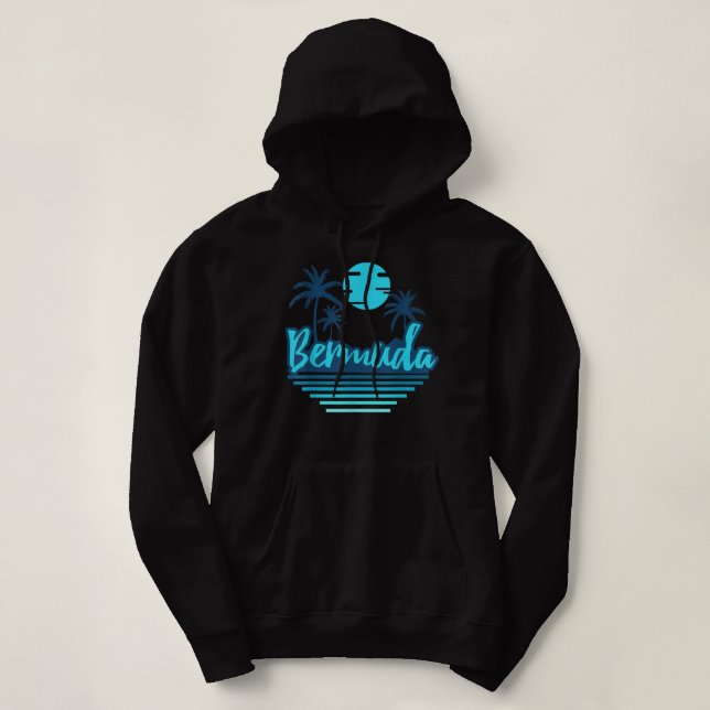 Bermuda Familienurlaub Reise Männer Frauen Geschen Hoodie (Design vorne)