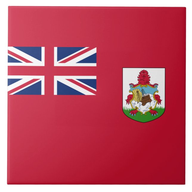 Bermuda-Flagge (Bermudian) (Karibische Inseln) Fliese (Vorderseite)
