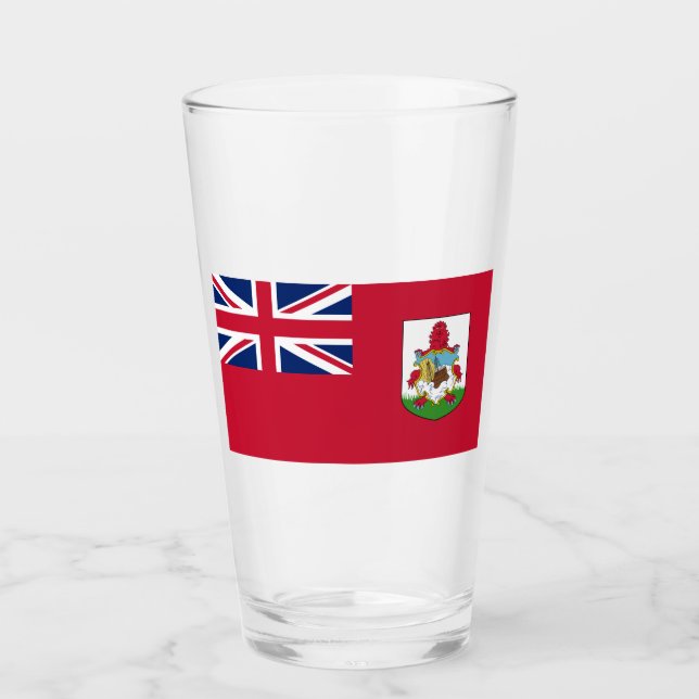 Bermuda-Flagge (Bermudian) (Karibische Inseln) Glas (Vorderseite)