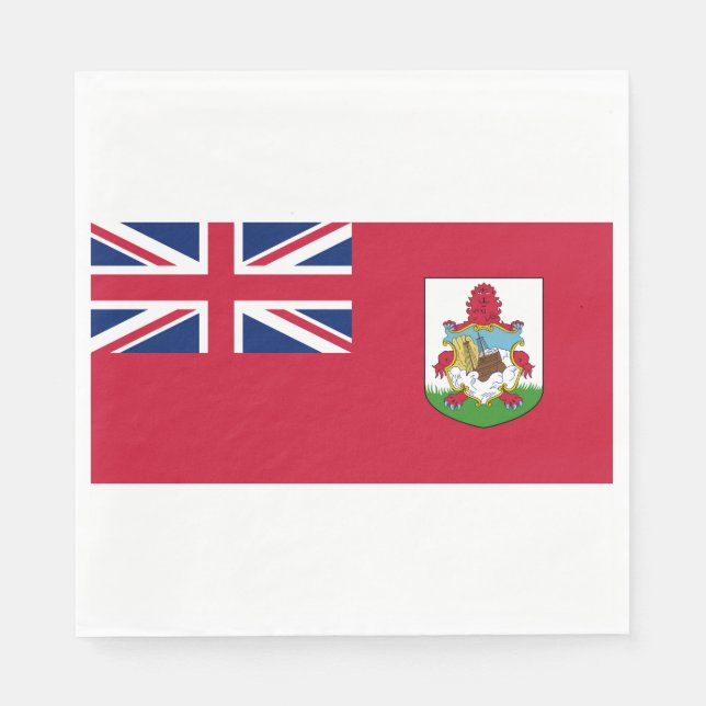 Bermuda-Flagge (Bermudian) (Karibische Inseln) Serviette (Vorderseite)
