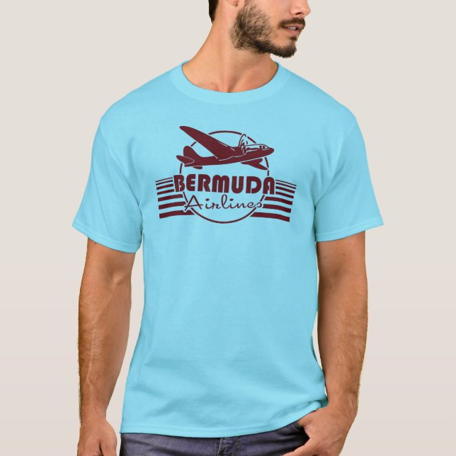 Bermuda-Fluglinien T-Shirt (Vorderseite)