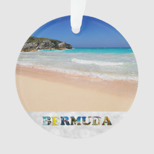 Bermuda Horseshoe Bay Pink Sand Beach Weihnachten Ornament