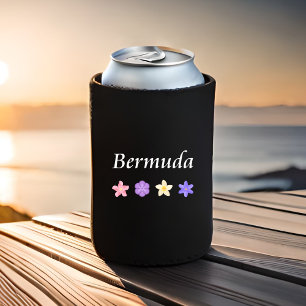 Bermuda Hübsche Blume Icons Farbe Dosenkühler