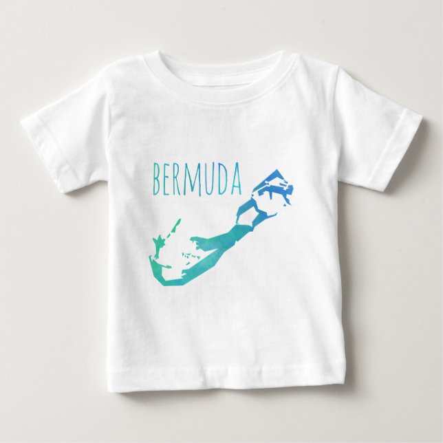 Bermuda-Karte Baby T-shirt (Vorderseite)