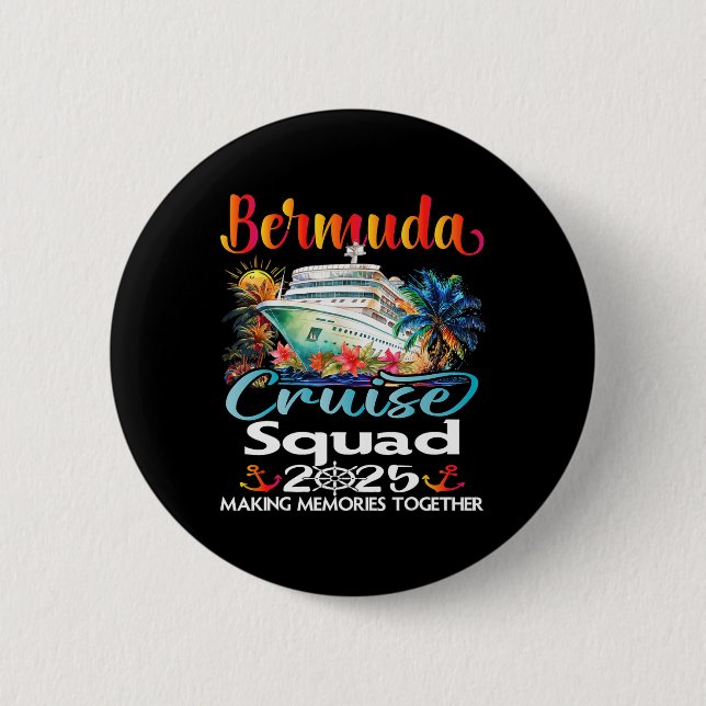 Bermuda Kreuzfahrt Gruppe 2025 Bermuda Freund Fami Button (Vorderseite)